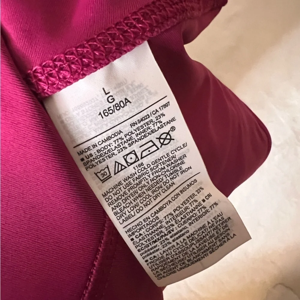 Old Navy High-Waisted PowerSoft Skort Size L NEW Magenta